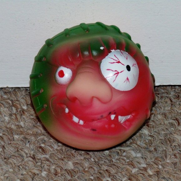 1980s Madballs Style Sadballs Lace Face Sad Balls Weird Monster Ball Clone Fakie - Picture 1 of 4